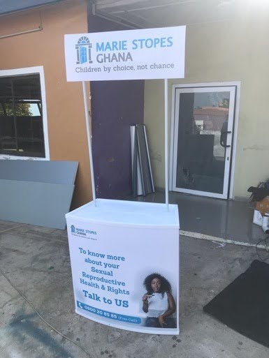 Marie Stopes Promotional Stand