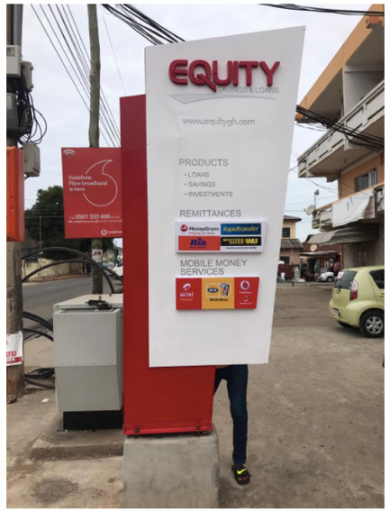 Equity Savings Pylon Sign