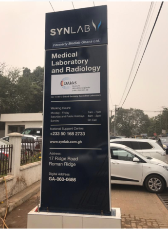 SYNLAB Accra Pylon